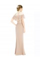 Purchase Off the Shoulder Sleeves Sheath Chiffon Prom Dress UK
