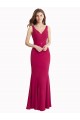Purchase V-Neck Mermaid Chiffon Prom Dress with V-Back and Belt UK