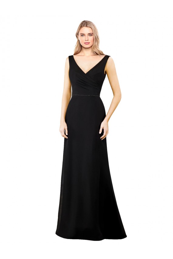 Purchase V-Neckline Chiffon Prom Dress with Draped Bodice UK