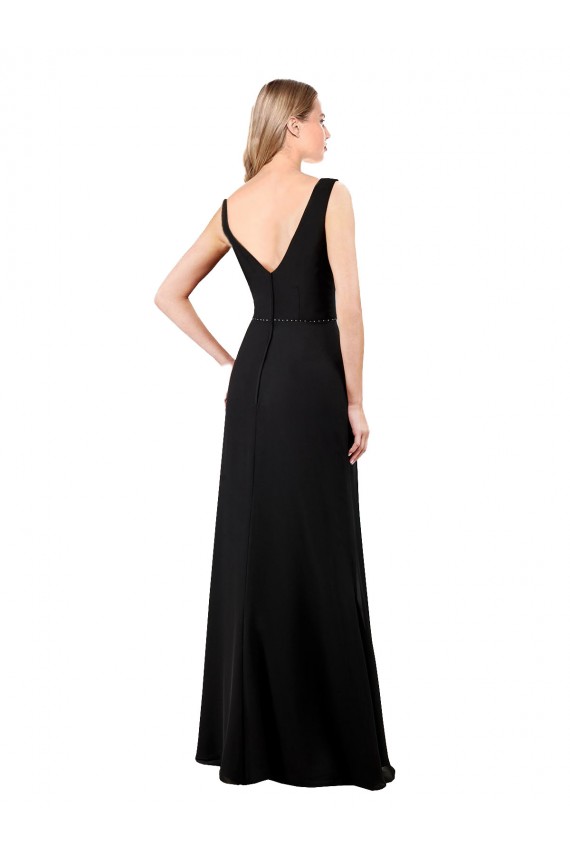 Purchase V-Neckline Chiffon Prom Dress with Draped Bodice UK