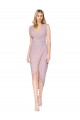 Purchase Cocktail Length High Low Mermaid Chiffon Wrapped Prom Dress UK