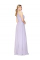 Purchase High Neck Halter Shirred Chiffon Prom Dress UK