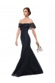 Purchase Off the Shoulder Long Lace Prom Dress with Flutter Sleeves UK