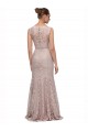 Purchase Long Sleeveless All Lace Prom Dress with Scoop Neckline UK