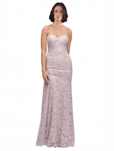 Purchase Floor Length Long Mermaid Lace Prom Dress with Low Back UK