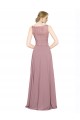 Purchase Long A-Line Chiffon Prom Dress with Sleeveless Lace Crop Top UK