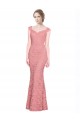 Purchase Sweetheart Mermaid Long Lace Prom Dress with Wide Straps UK