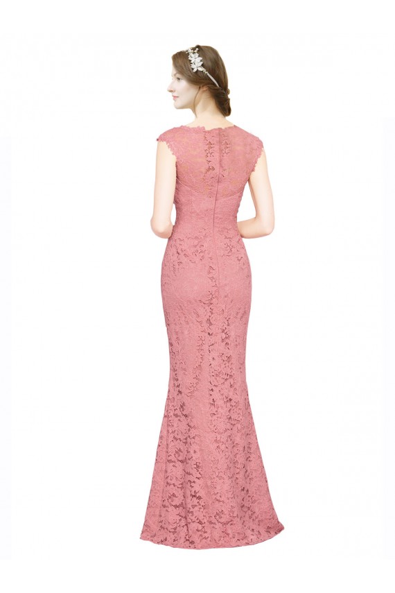 Purchase Sweetheart Mermaid Long Lace Prom Dress with Wide Straps UK