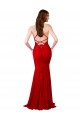 Purchase Low Back V-Neckline Floor Length Lace Prom Dress UK