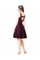Purchase Classic Knee Length Satin Cocktail Prom Dress / Homecoming Dress with V Back and Bow Detail UK