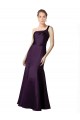 Purchase Long Ruched Neckline One Shoulder Satin Prom Dress UK
