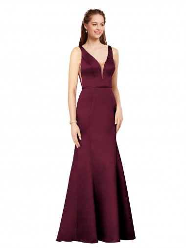Purchase Sexy Satin Prom Dress with Side Cutouts UK