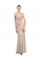 Purchase Faux Surplice V-Neck Slim Sparkling Sequin Prom Dress UK