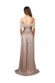 Purchase Strapless Scoop Neck Off the Shoulder Long Sequin Prom Dress with High Slit UK