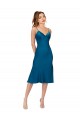 Purchase Midi Length Silky Satin Cocktail Prom Dress / Homecoming Dress UK