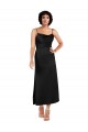 Purchase Cowl Neck Tea-Length Short Silky Satin Cocktail Prom Dress / Homecoming Dress with Skirt Slit UK