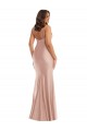 Purchase Deep V-Neck Silky Satin Mermaid Prom Dress with Side Slit UK