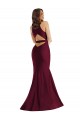Purchase Plunge Neckline Cutout Low Back Silky Satin Mermaid Prom Dress UK