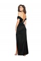 Purchase Fitted Sweetheart Neckline Silky Satin Prom Dress with Off the Shoulder Sleeves and High Slit UK