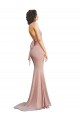 Purchase Deep V-Neck Mermaid Low Back Long Spandex Prom Dress UK