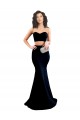 Purchase Two Piece High Neck Crepe Prom Dress UK
