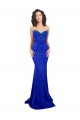Purchase Sweetheart Flower Neckline High Neck Crepe Prom Dress UK