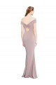 Purchase Knotted Off the Shoulder Crepe Prom Dress with Cut-Out Back UK