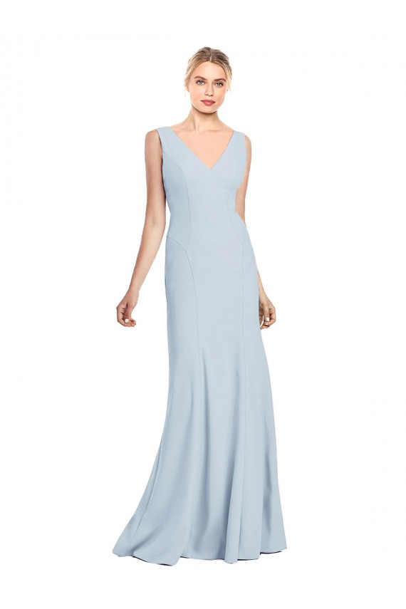 Purchase Sleeveless Seamed Bodice Trumpet Prom Dress UK