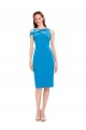 Purchase Sleeveless Crepe Cocktail Prom Dress / Homecoming Dress with Keyhole Off The Shoulder Detailing UK