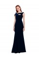 Purchase Sleeveless Crepe Mermaid Prom Dress with Side Slit UK