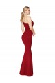 Purchase One Shoulder Long High Neck Sleeveless Mermaid Crepe Prom Dress UK