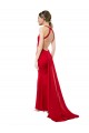 Purchase High Neck Mermaid Open Back Crepe Maxi Prom Dress with Train Detail UK