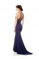 Purchase High Neck Fishtail Crepe Prom Dress with Open Back Detail UK