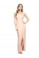 Purchase Floor Length Square Neck Long Sheath Crepe Prom Dress  UK