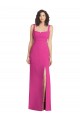 Purchase Wide Strap Notch Empire Waist Bridesaid Dress with Front Slit UK