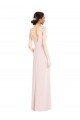 Purchase Square Neck Low Back A-Line Prom Dress with Front Slit and Pockets UK