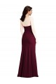 Purchase Strapless Crepe Maxi Prom Dress with Front Slit UK