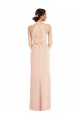 Purchase Halter Criss Cross Cutout Back Maxi Crepe Prom Dress UK