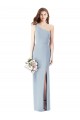 Purchase One Shoulder Crepe Trumpet Prom Dress with Front Slit UK