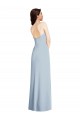 Purchase Strapless Scoop Back Maxi Crepe Prom Dress with Front Slit UK