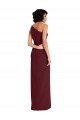 Purchase Sleek One Shoulder Long Crepe Prom Dress with Daring Slit UK