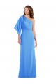 Purchase One Shoulder Bell Sleeves Trumpet Prom Dress UK