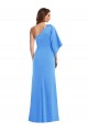 Purchase One Shoulder Bell Sleeves Trumpet Prom Dress UK