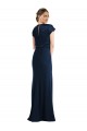 Purchase Soft Bow Blouson Bodice Trumpet Crepe Prom Dress UK
