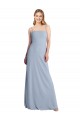 Purchase Straight Neckline Crepe Slip Prom Dress with Strappy Back UK