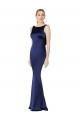 Purchase Sheath High Neck Stretch Satin Prom Dress Low Back UK