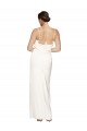 Purchase High Neck Stretch Satin Prom Dress with Low Back and Side Slit UK