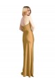 Purchase Sleek Strapless Long A-Line Stretch Satin Prom Dress UK