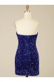 Purchase Short Sweetheart Velvet Sequin Prom Dress UK