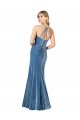Purchase Vintage Velvet High Neck Prom Dress with Strappy Back UK